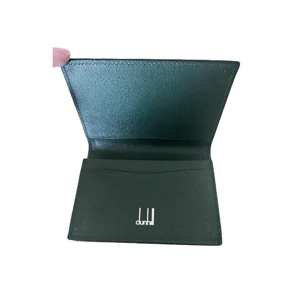 DUNHILL Bi-fold billing Club line brown Mahogany enamel leather Wallet Authentic - Picture 6 of 11